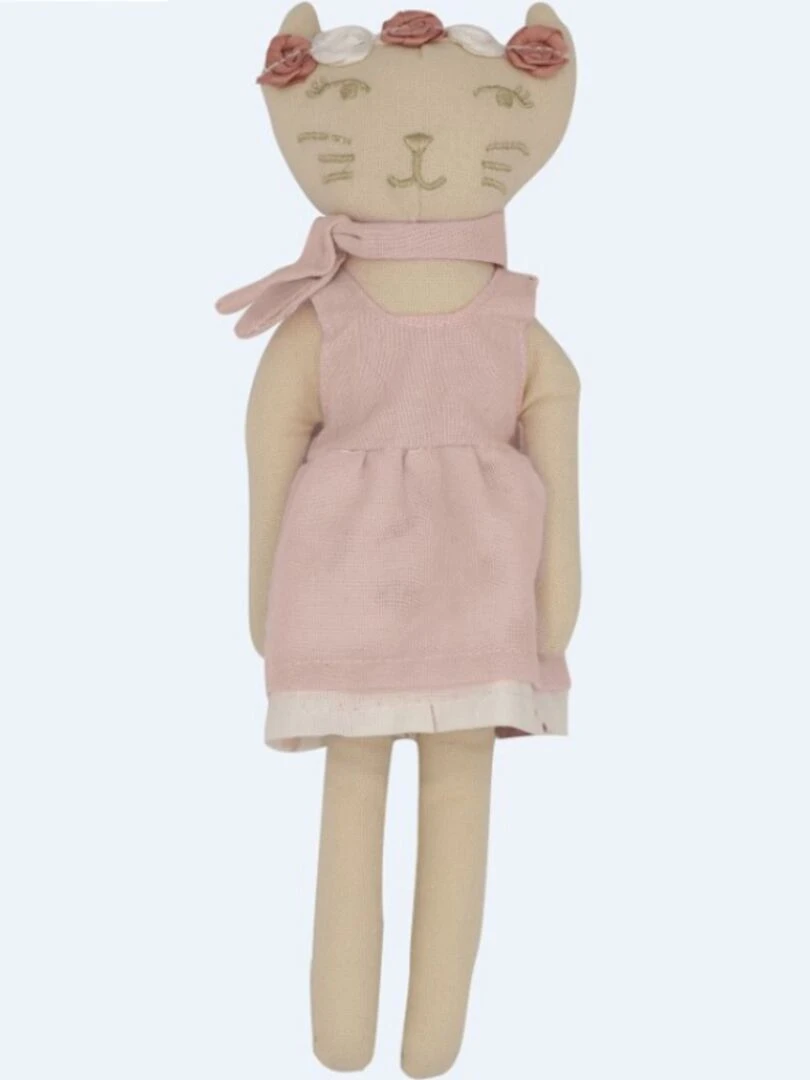 Poupée Souple Chat Rose (20 Cm) N/A