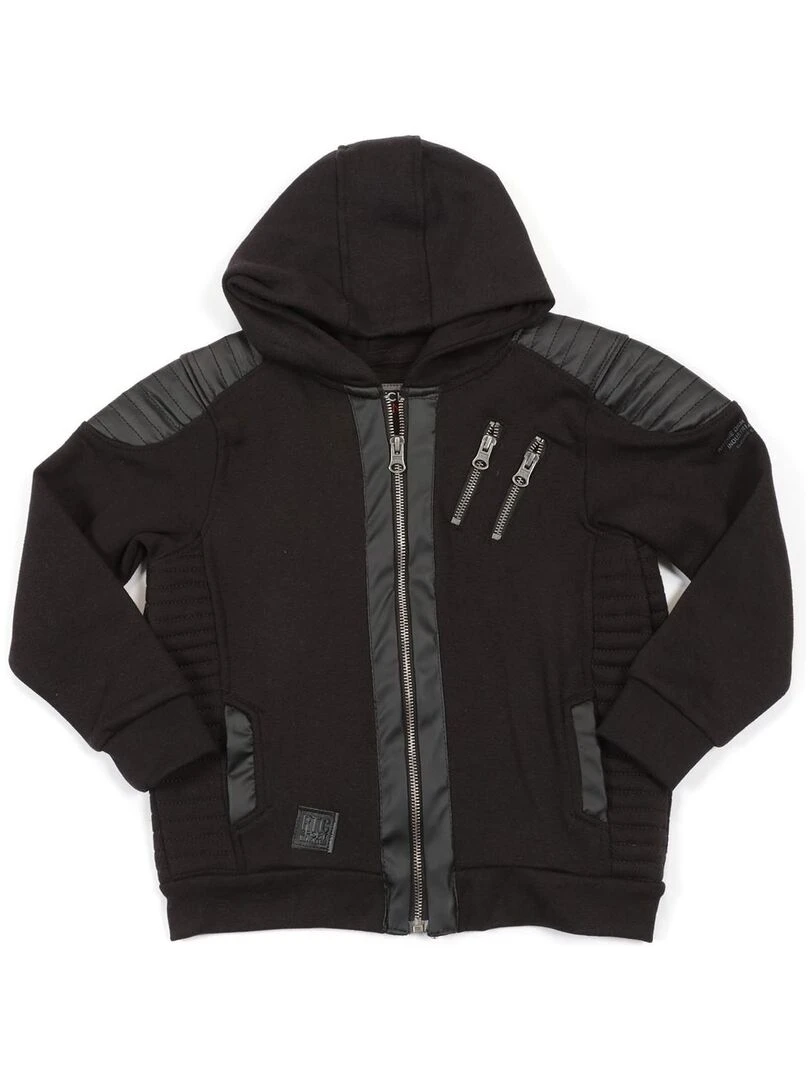 SWEAT ZIPPE CAPUCHE WEST BOY Noir