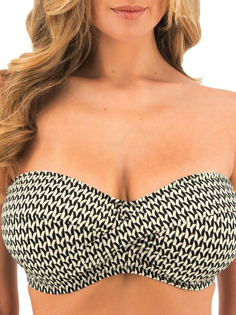 Haut de maillot de bain bandeau à armatures Koh Lipe Noir