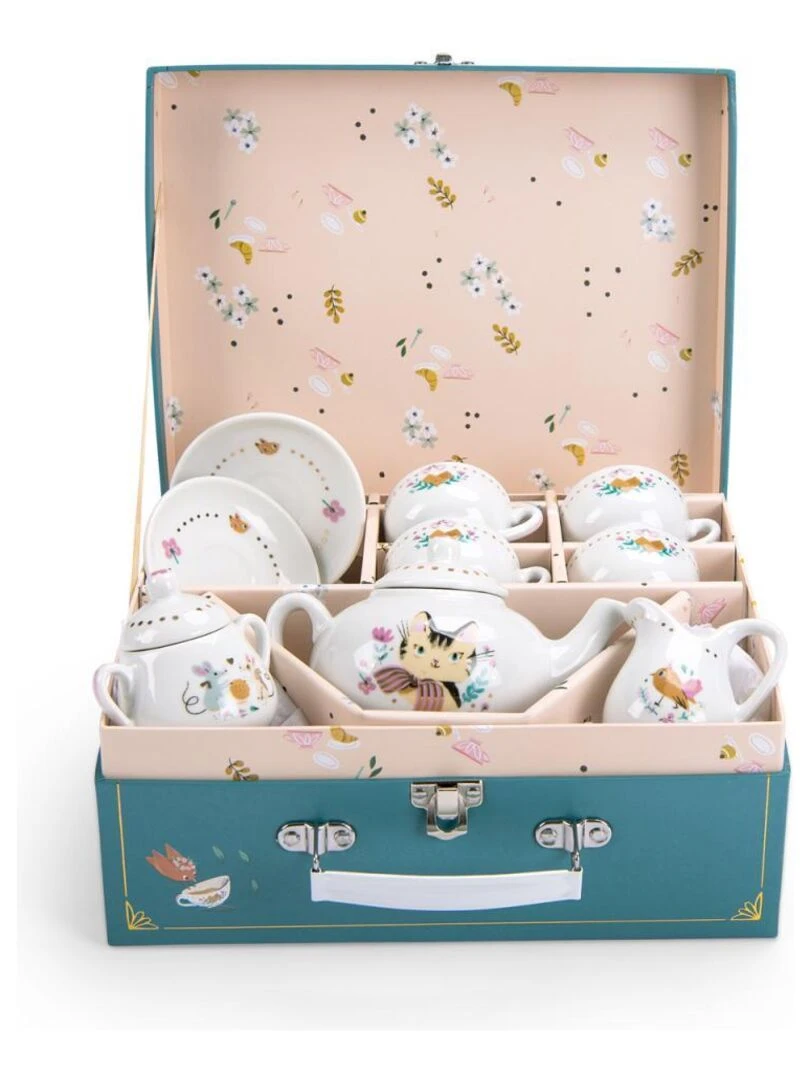 Valise dînette thé céramique Les parisiennes   N/A