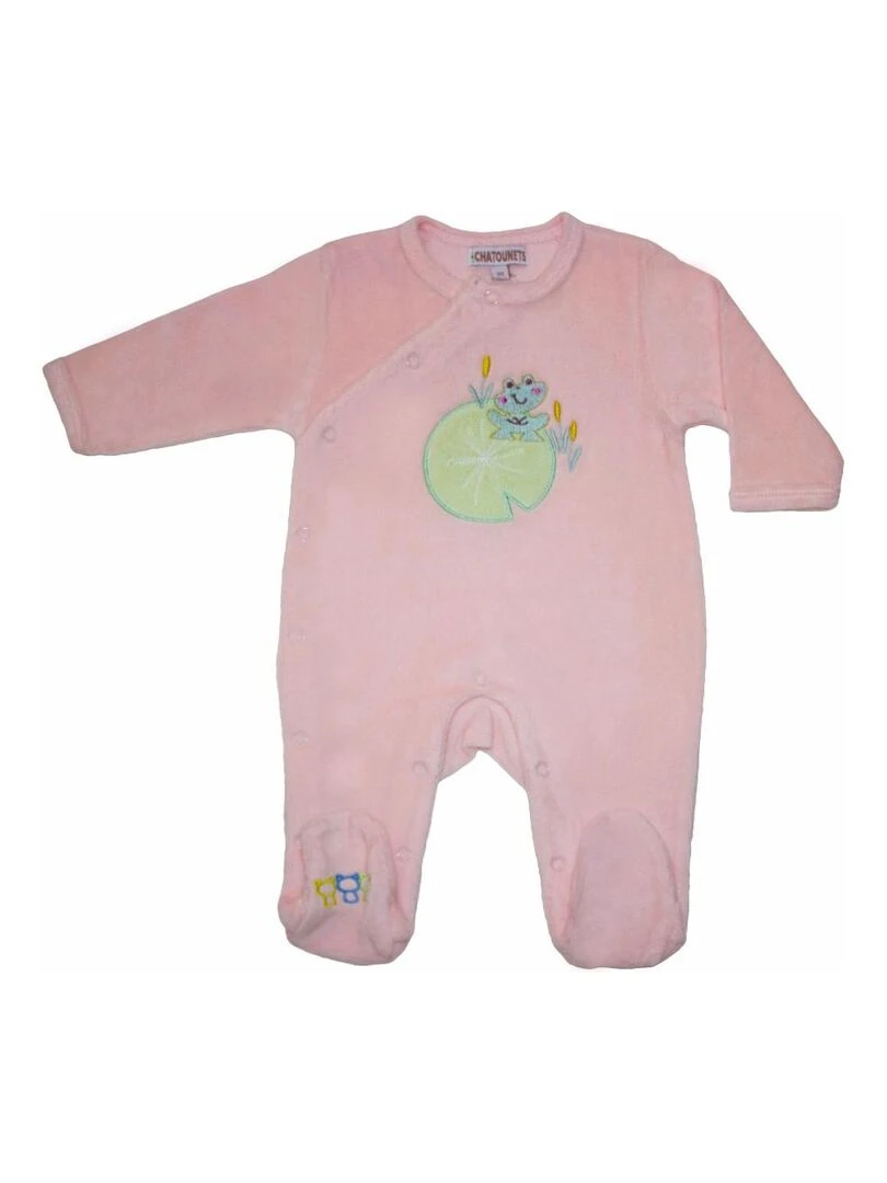 Pyjama "PETITE GRENOUILLE" LES CHATOUNETS Rose