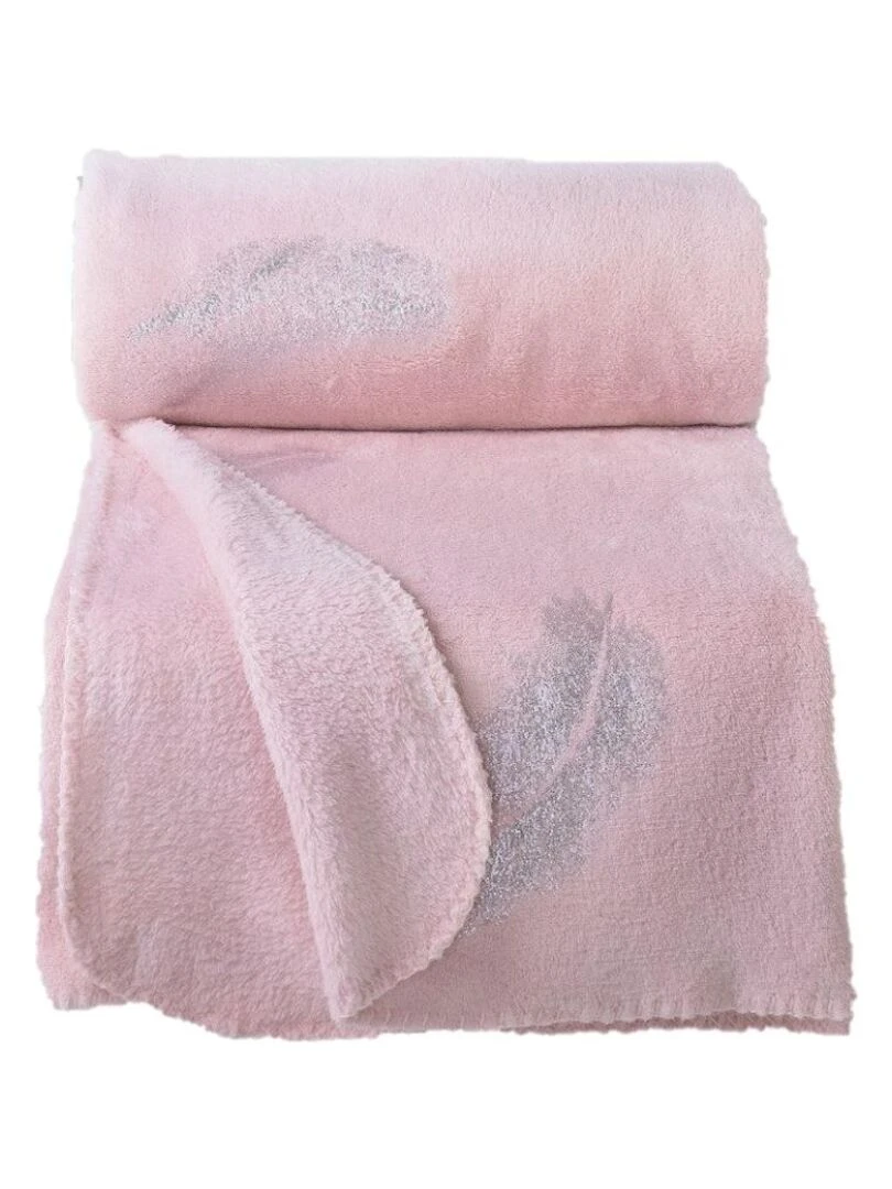 Plaid collection Argent Plumettes Gris