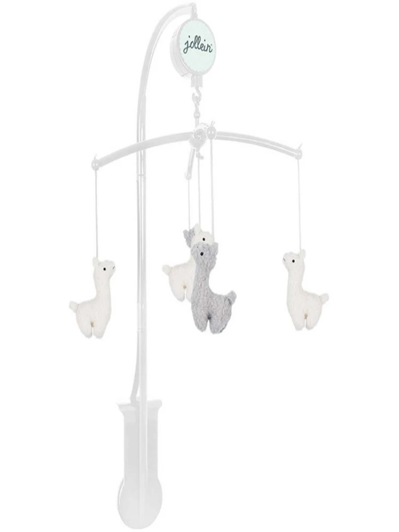 Mobile Musical Lama Blanc