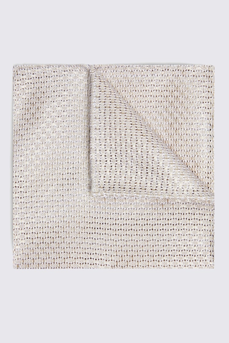 Champagne Grenadine Pocket Square