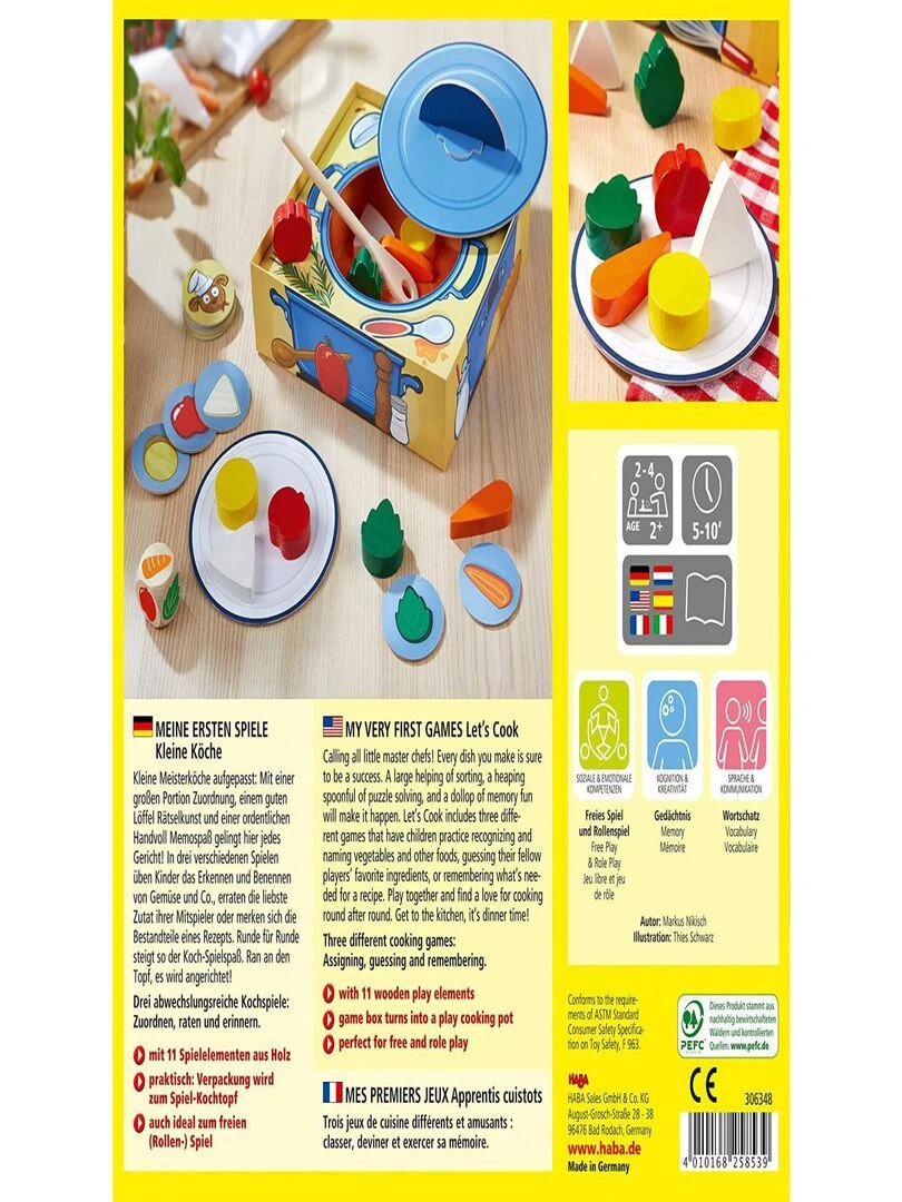 Mes premiers jeux – Apprentis cuistots   N/A