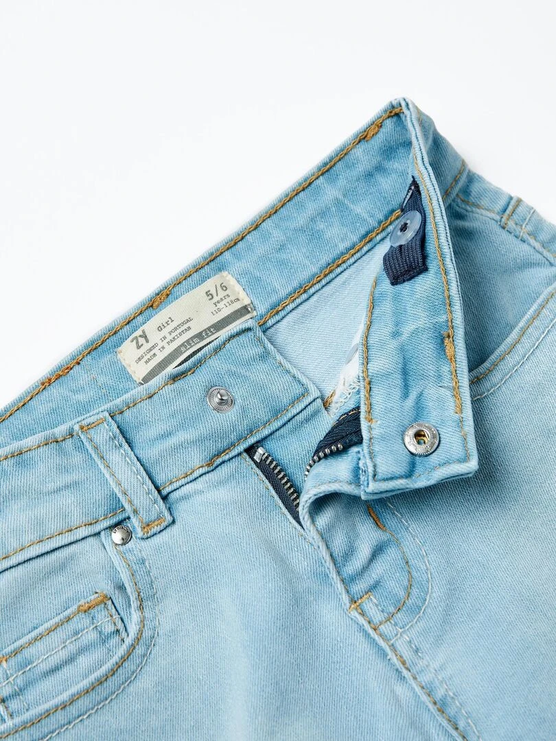 Short en Denim Fille 'Slim Fit'  READY PLAYER   Bleu clair