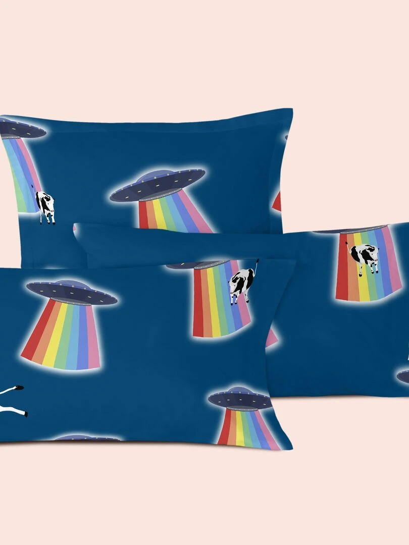 Taie d'oreiller Ovni "Happyfriday" Multicolore