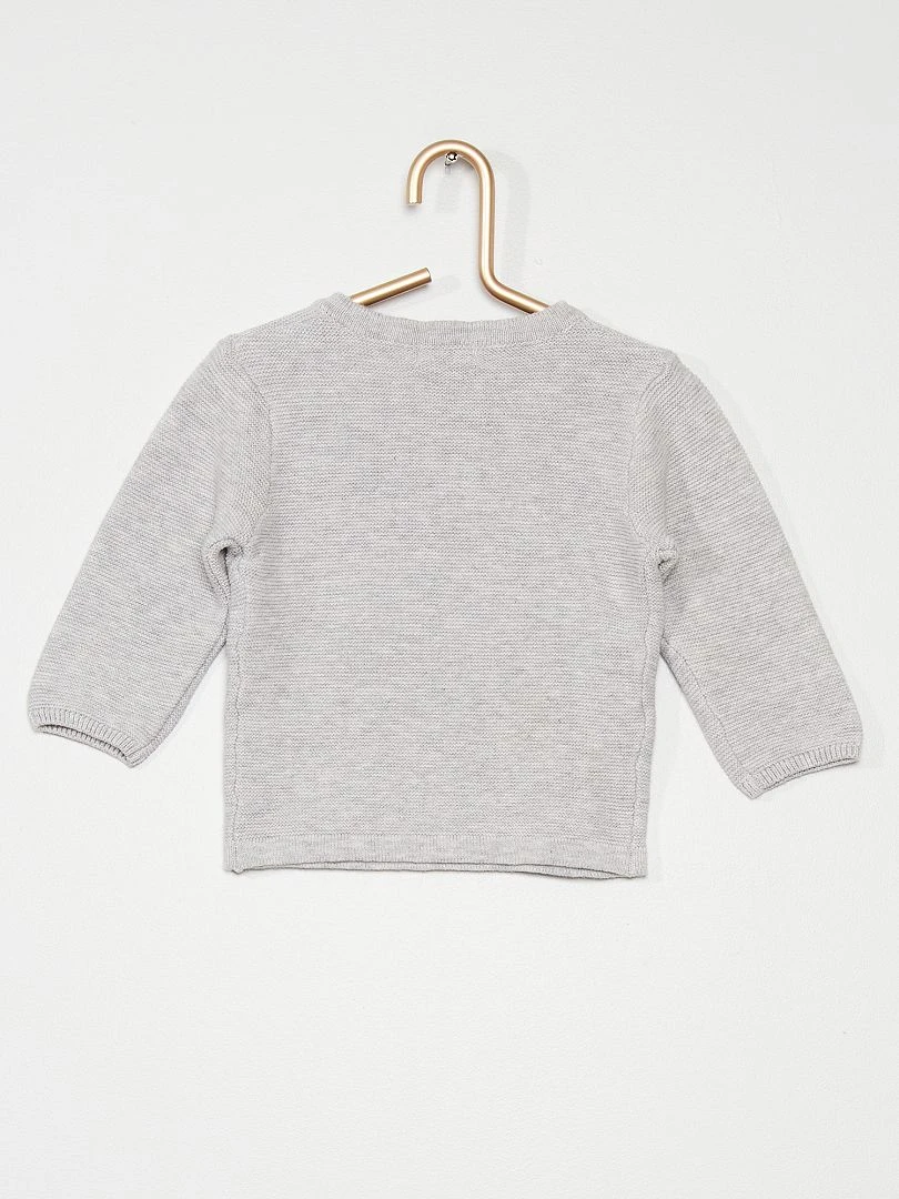 Gilet asymétrique gris clair