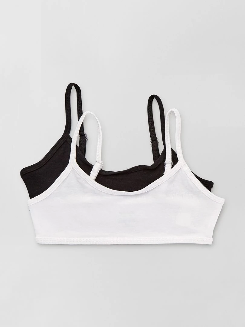 Lot de 2 brassières noir