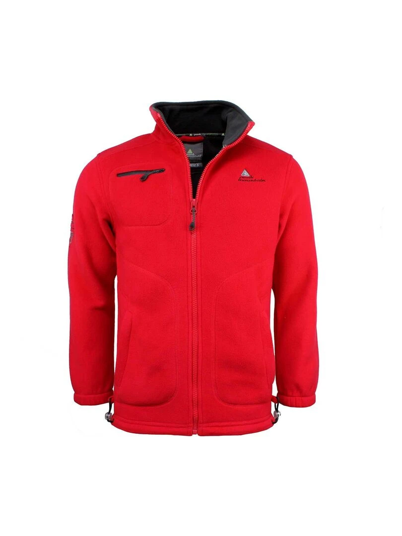 Blouson polaire homme CIK PEAK MOUNTAIN Rouge