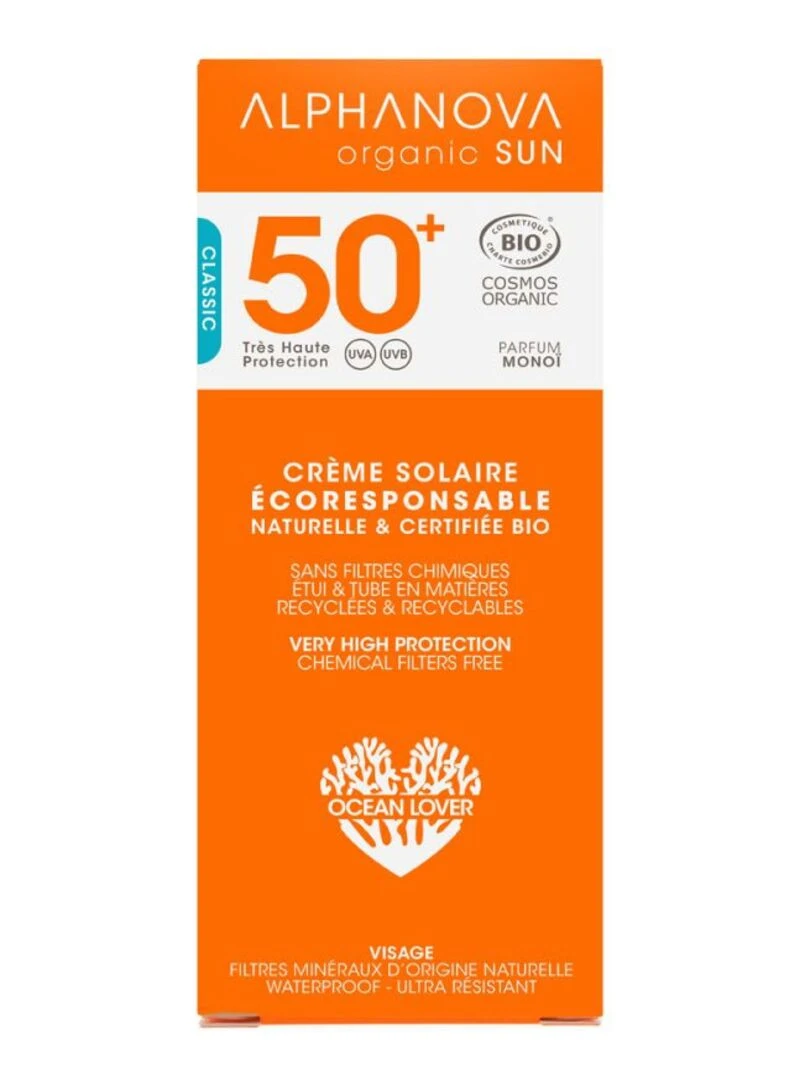 Lait solaire visage Familial SPF 50 Multicolore