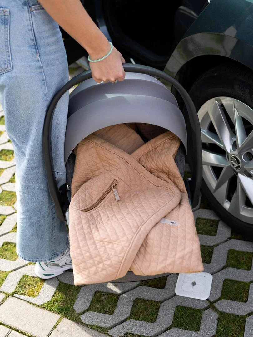 Bemini Nid d'ange BISIDE Quilted et Jersey   Beige clair