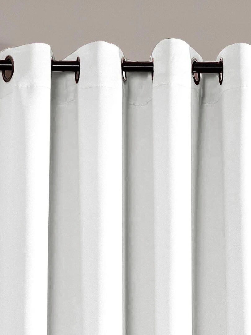 Rideau occultant pour chambre et salon Blanc