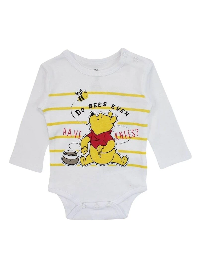 Disney Ensemble Body pantalon bébé garçon Imprimé Winnie L'ourson Blanc