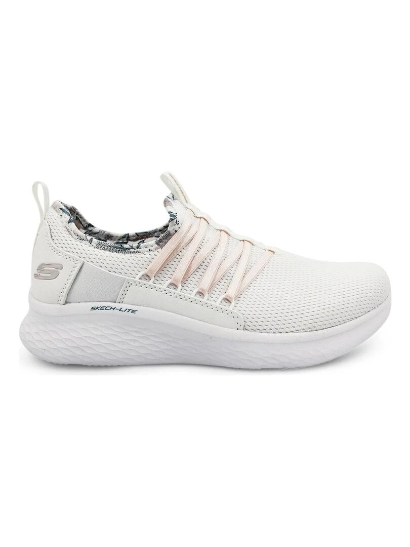 Baskets SKECH LITE PRO FLOURISHING STEPS Blanc
