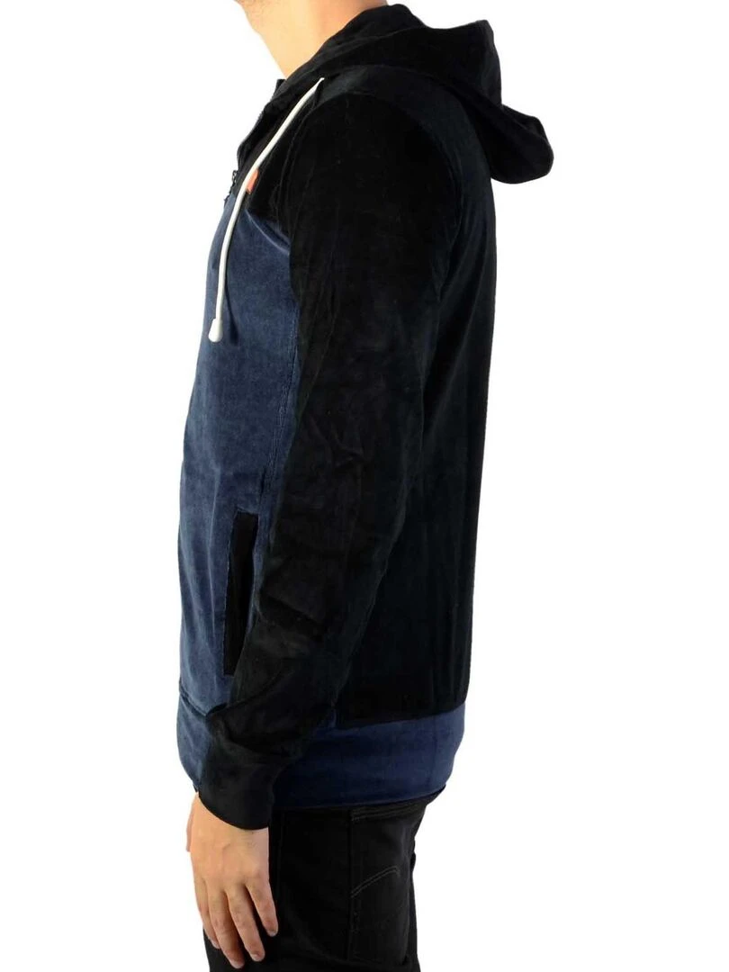 Sweat Zippé à Capuche Ellesse Noir