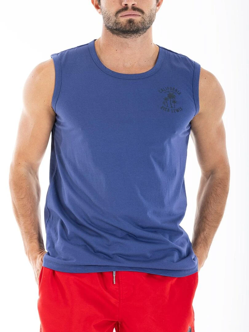 Débardeur look surfwear CRUZ 'Rica Lewis' Bleu