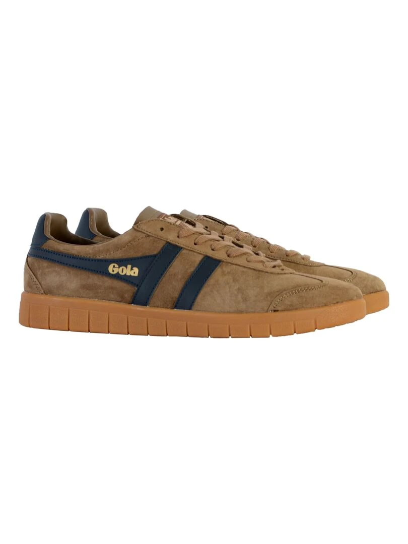 Basket Cuir Gola Hurricane Suede   Marron