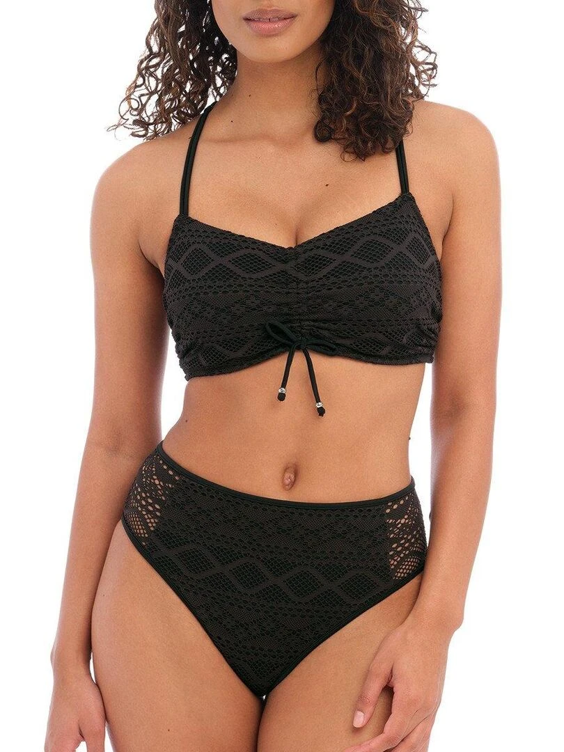 Haut de maillot de bain brassière à armatures cachées Sundance   Noir