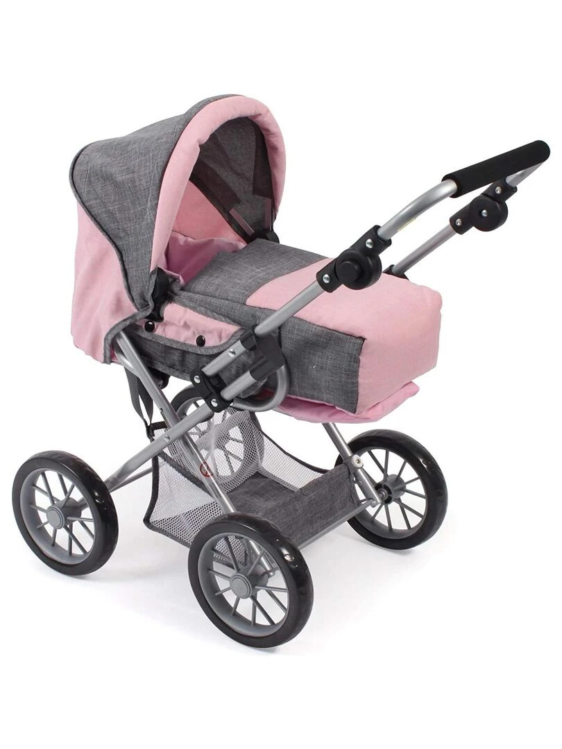 Poussette Smarty Gris Clair Rose N/A
