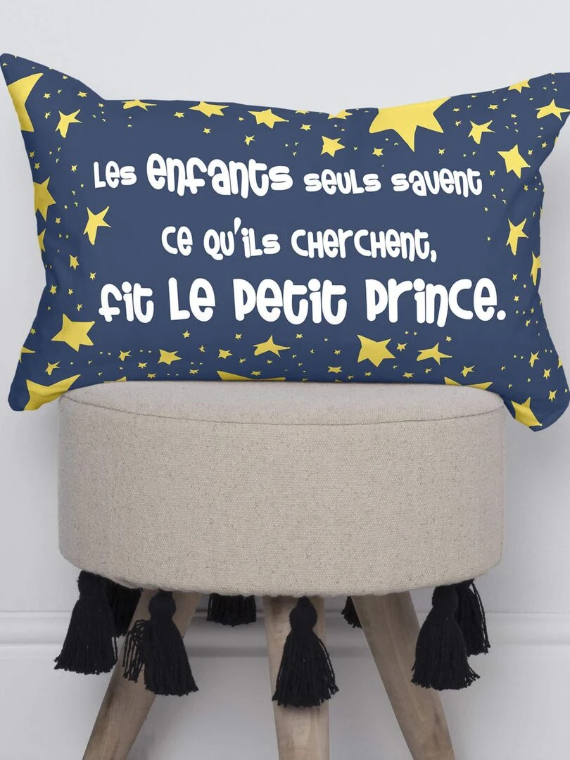 Housse de coussin Son avion "Happyfriday"   Blanc