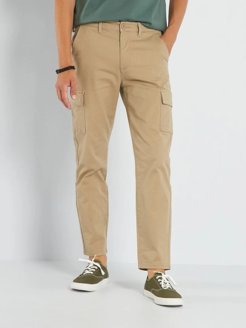 Pantalon avec poches Beige