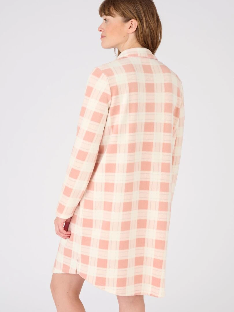 Chemise de nuit liquette polaire Thermolactyl   Damart   Rose