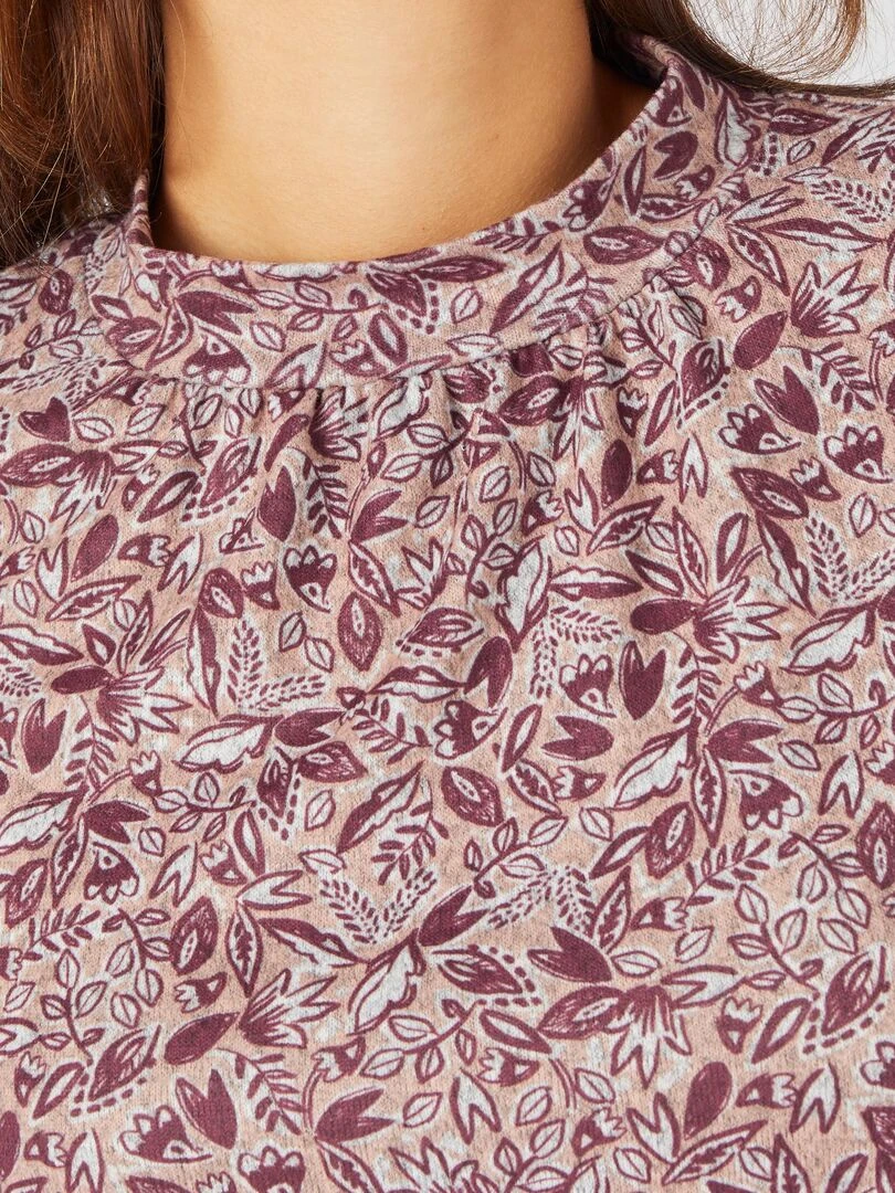 Tee shirt en maille chaude Damart Rose