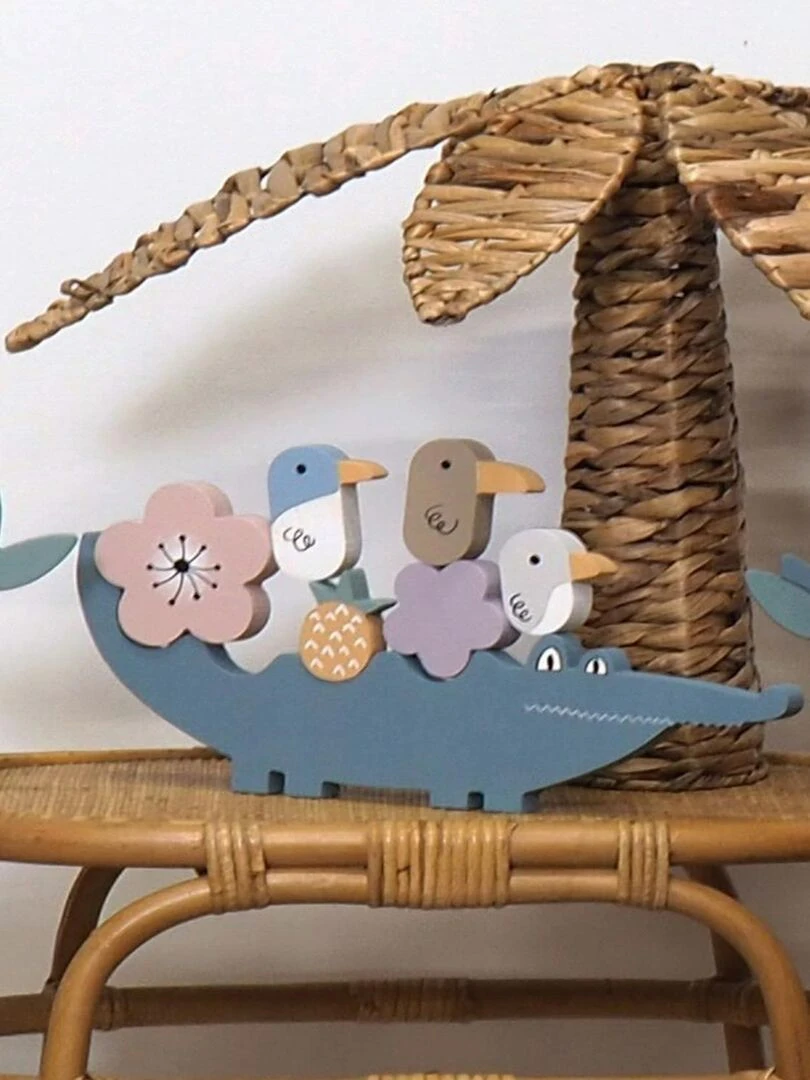 Jeu d'équilibre en bois crocodile   N/A