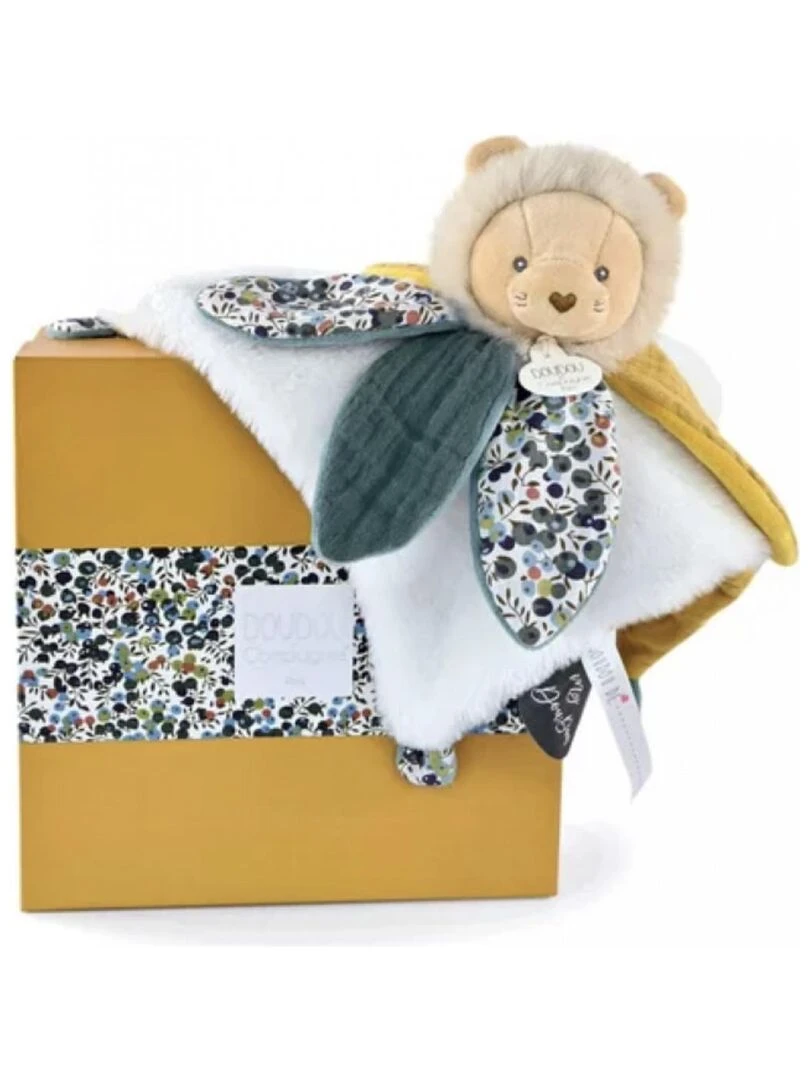 BOH'AIME PELUCHE LION DOUDOU PETALE Jaune