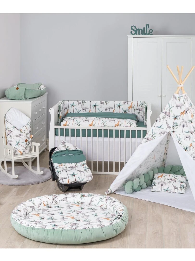 Tresse de lit bébé universelle   VELVET   Vert