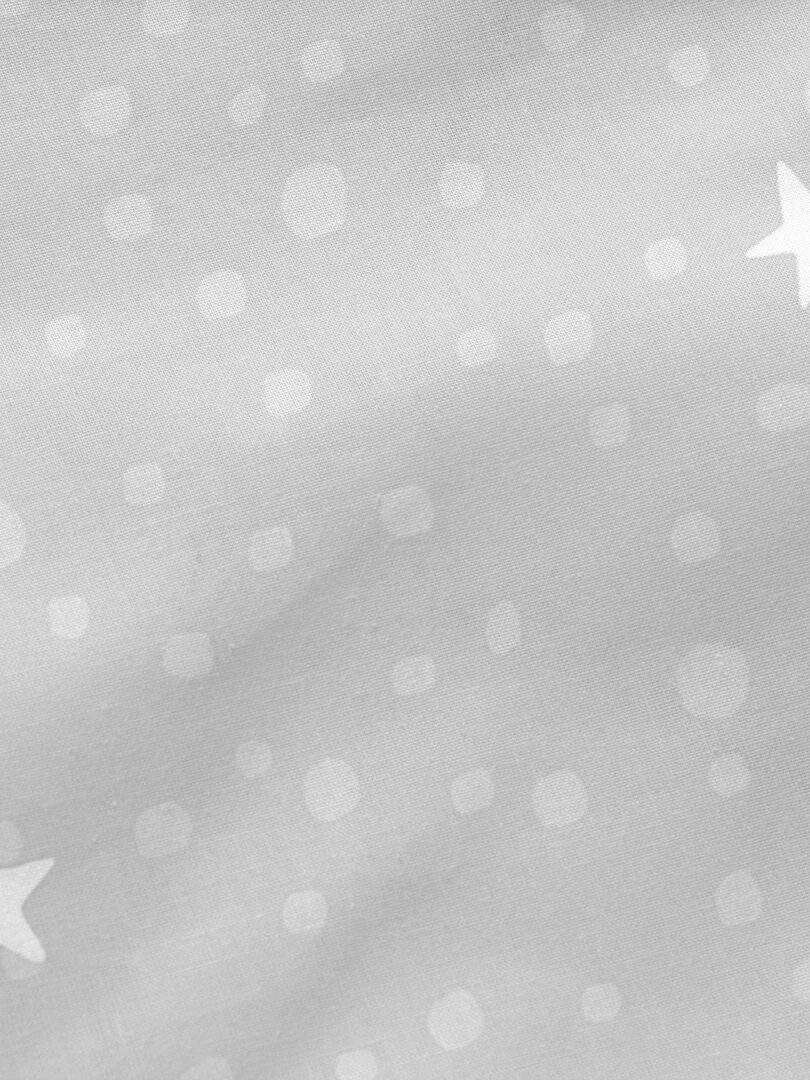 Couchage prêt à dormir Avec rembourrage Little star "Happyfriday"   Gris Blanc