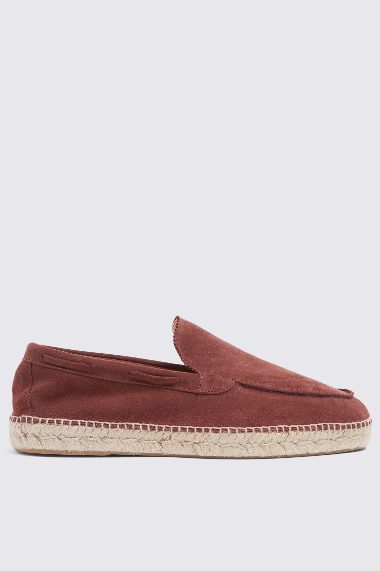 Rust Suede Espadrille