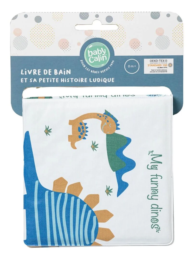 Livre de bain bébé Funny Dino   Bleu Vert