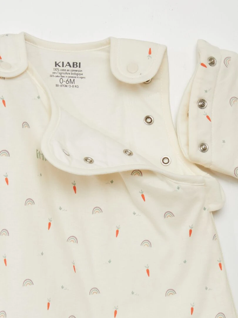 Gigoteuse chaude avec manches amovibles   TOG 2   Ecru