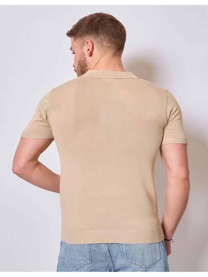Polo manches courtes Kebello   Beige
