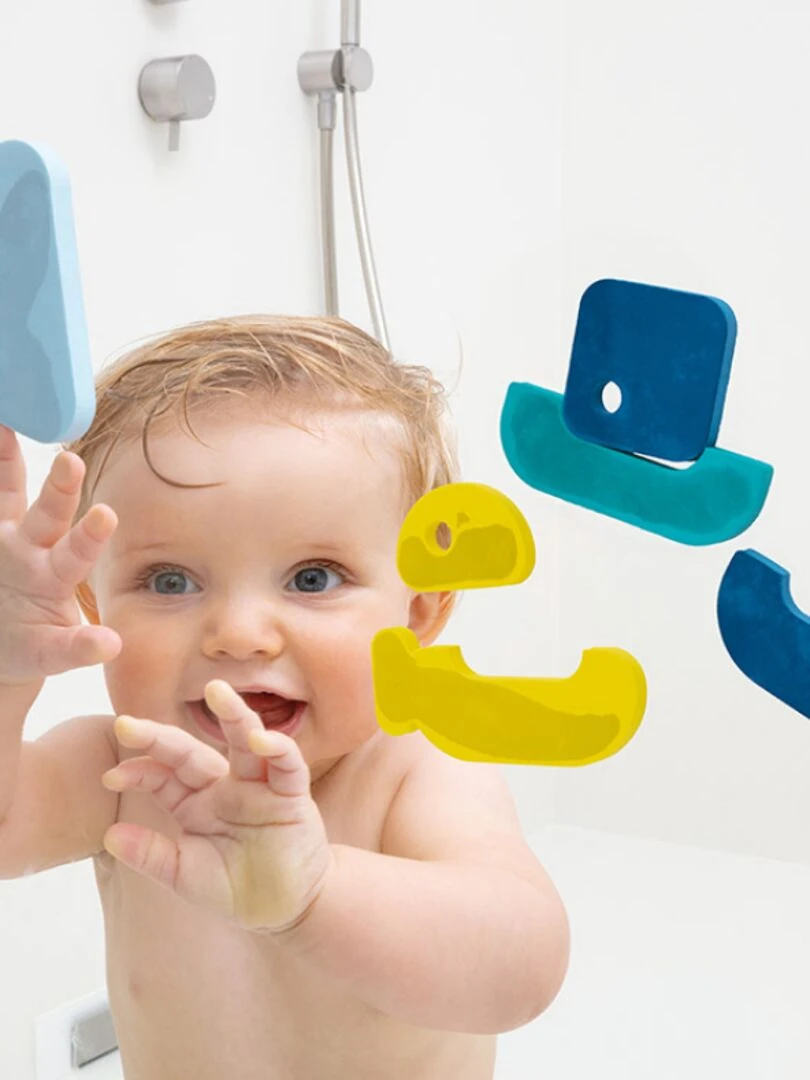 Puzzle de bain bateau Rock the boat   Bleu