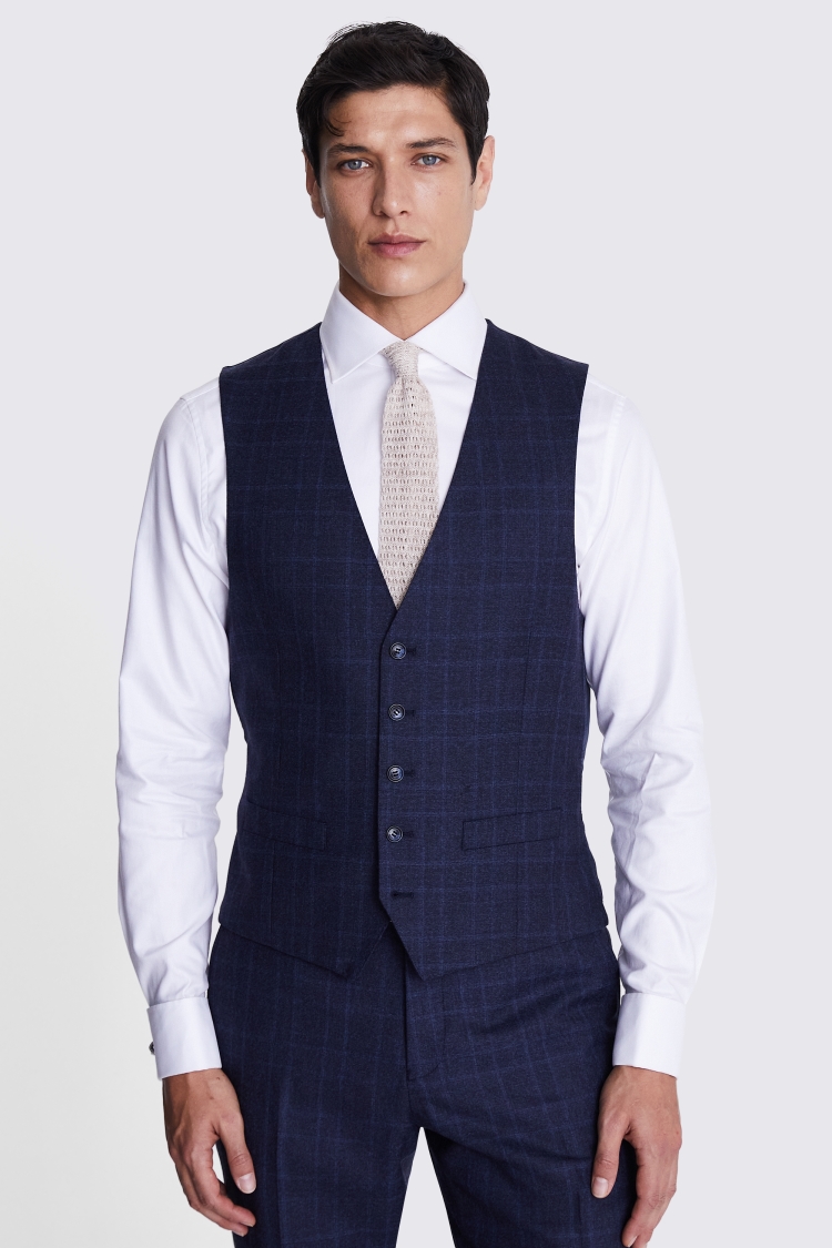 Regular Fit Blue Check Jacket   Buy Online at Moss