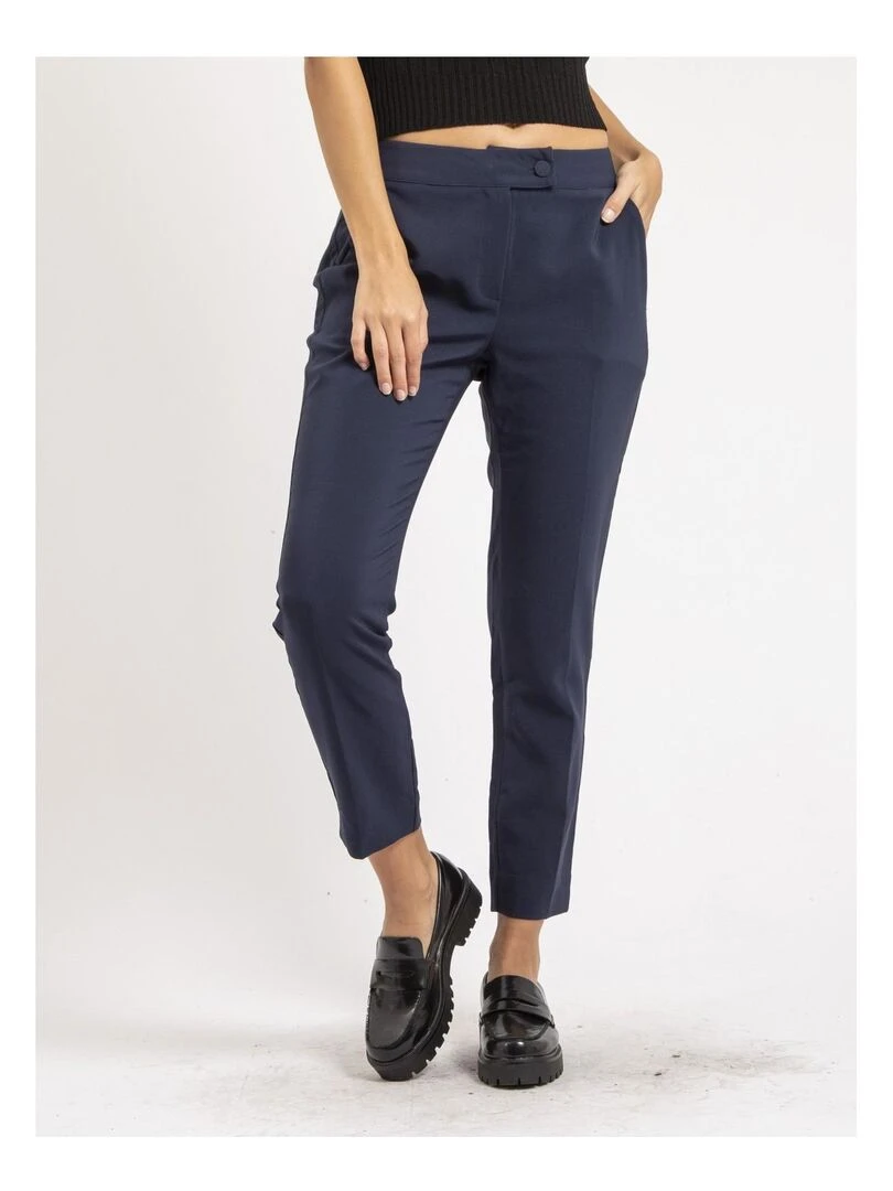 Pantalon tailleur ELBA Bleu marine