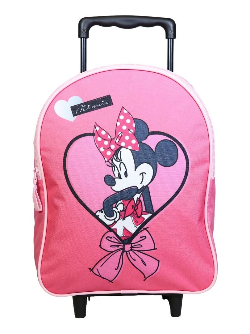 BAGTROTTER Sac à dos à roulettes 31 cm Disney Minnie Rose Rose