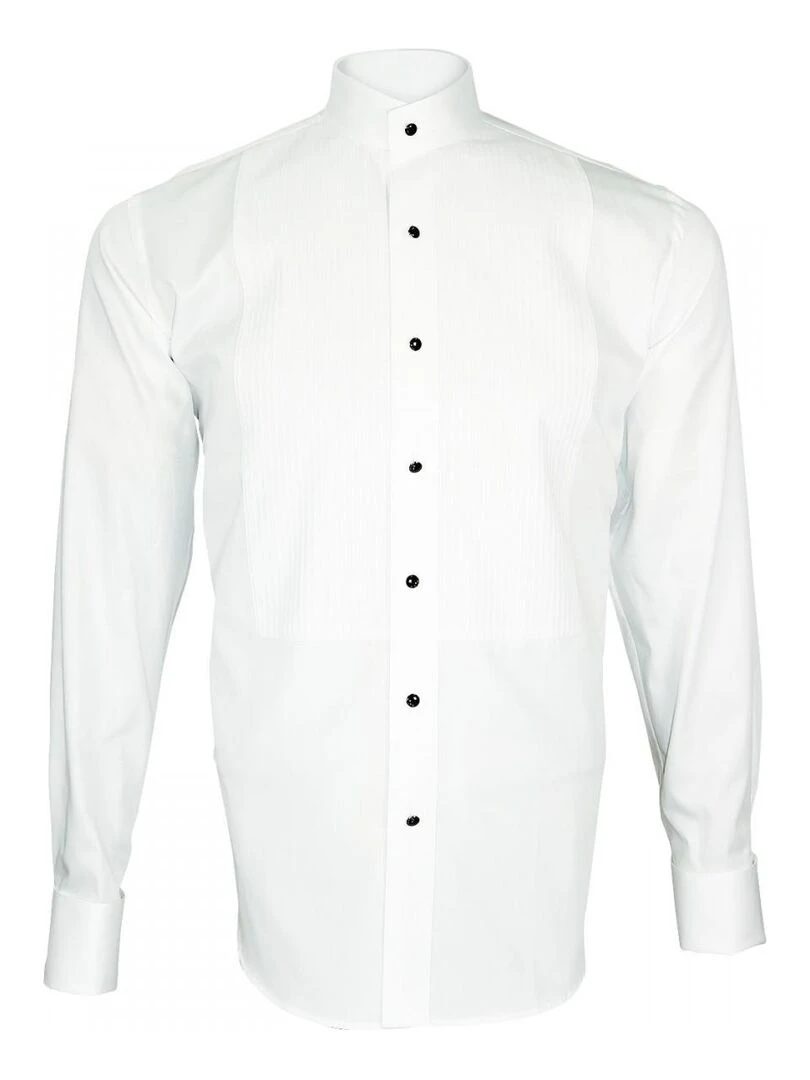 Chemise à plastron OFFICIER Blanc