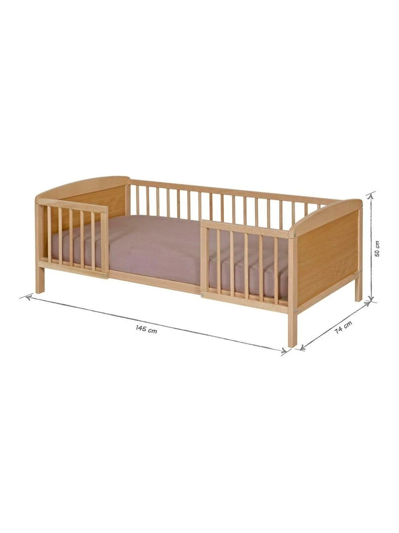 Pack lit enfant avec matelas Peyo   AKITEN RETAIL   Marron