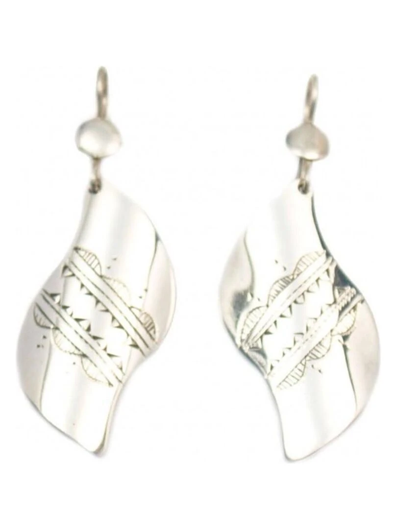 Boucles d'oreilles touareg feuille  Bijoucolor   Argent
