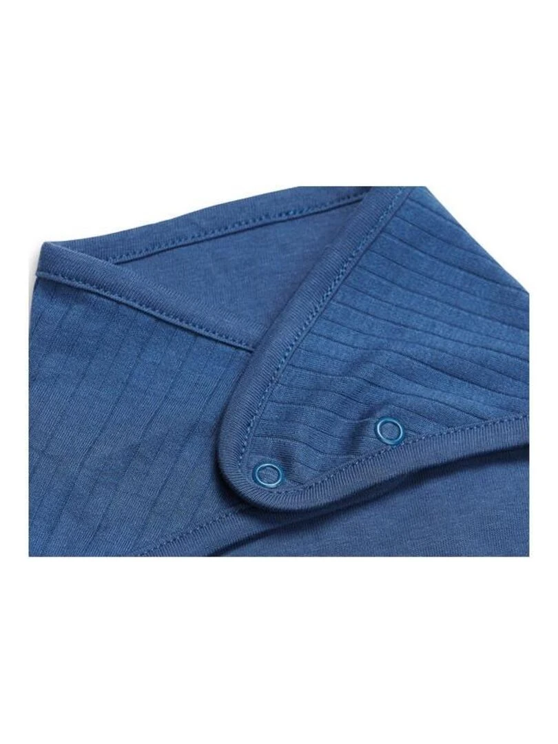 Bavoir Bandana Basic Stripe Jeans Bleu (2pcs)   Jollein   Bleu