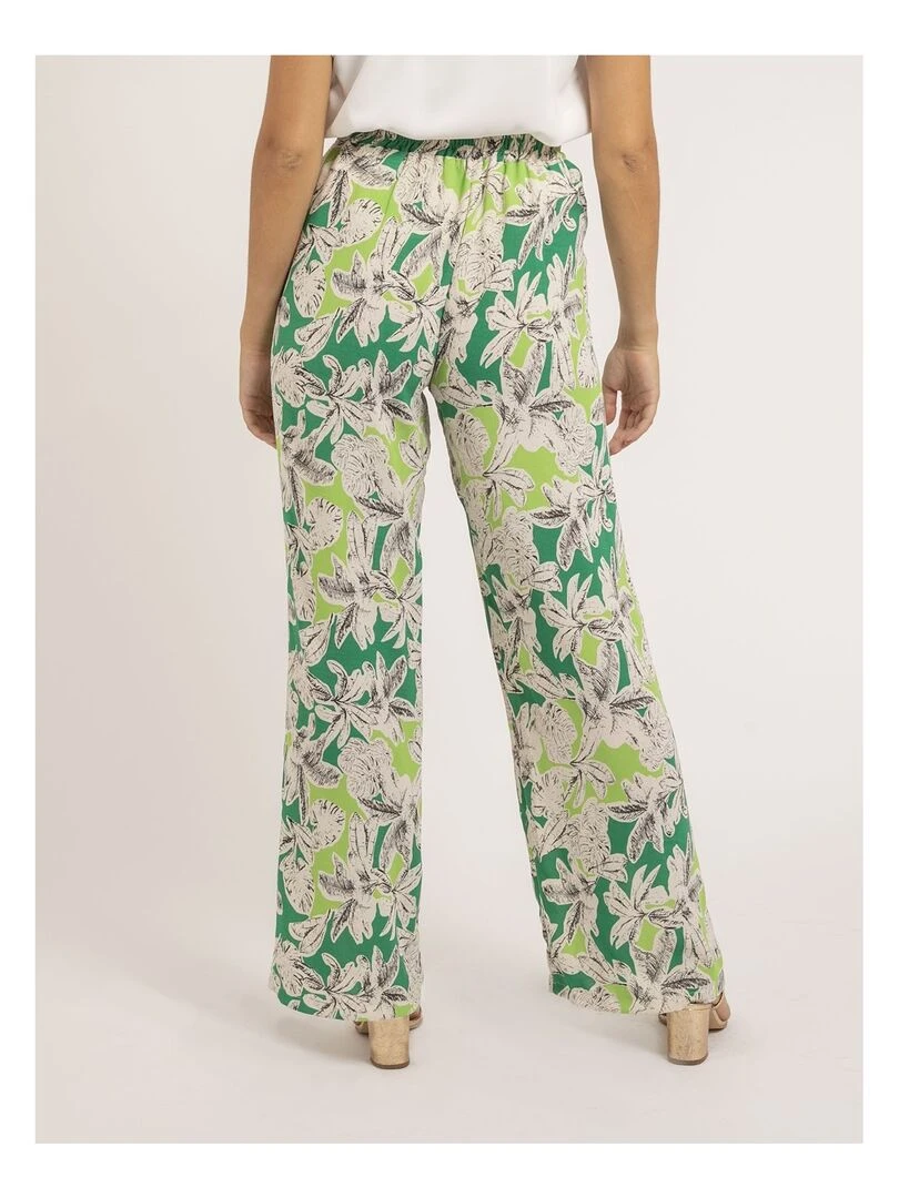 Pantalon motifs ELIENOR Vert