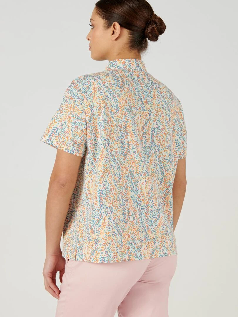 Chemisier maille imprimé Climatyl   Damart   Bleu