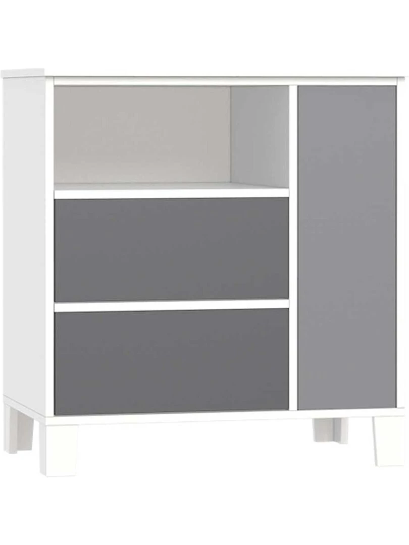 Commode à tiroirs bora Gris clair