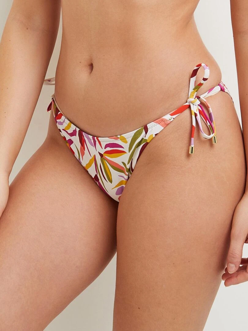 Maillot de bain culotte mini Maya RougeGorge Lingerie Blanc Multicolore