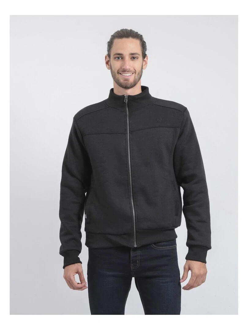 Gilet zippé col montant WILZOKY Noir