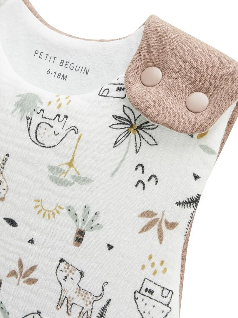 Gigoteuse TOG 2 en gaze de coton Yao   Marron